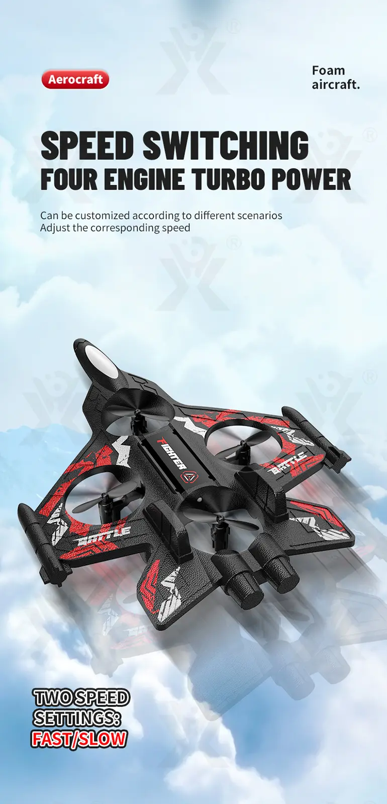 Foam RC Airplane, Bulk Fighter Jet Toy Supply (TG5003518) — product detail panel 4
