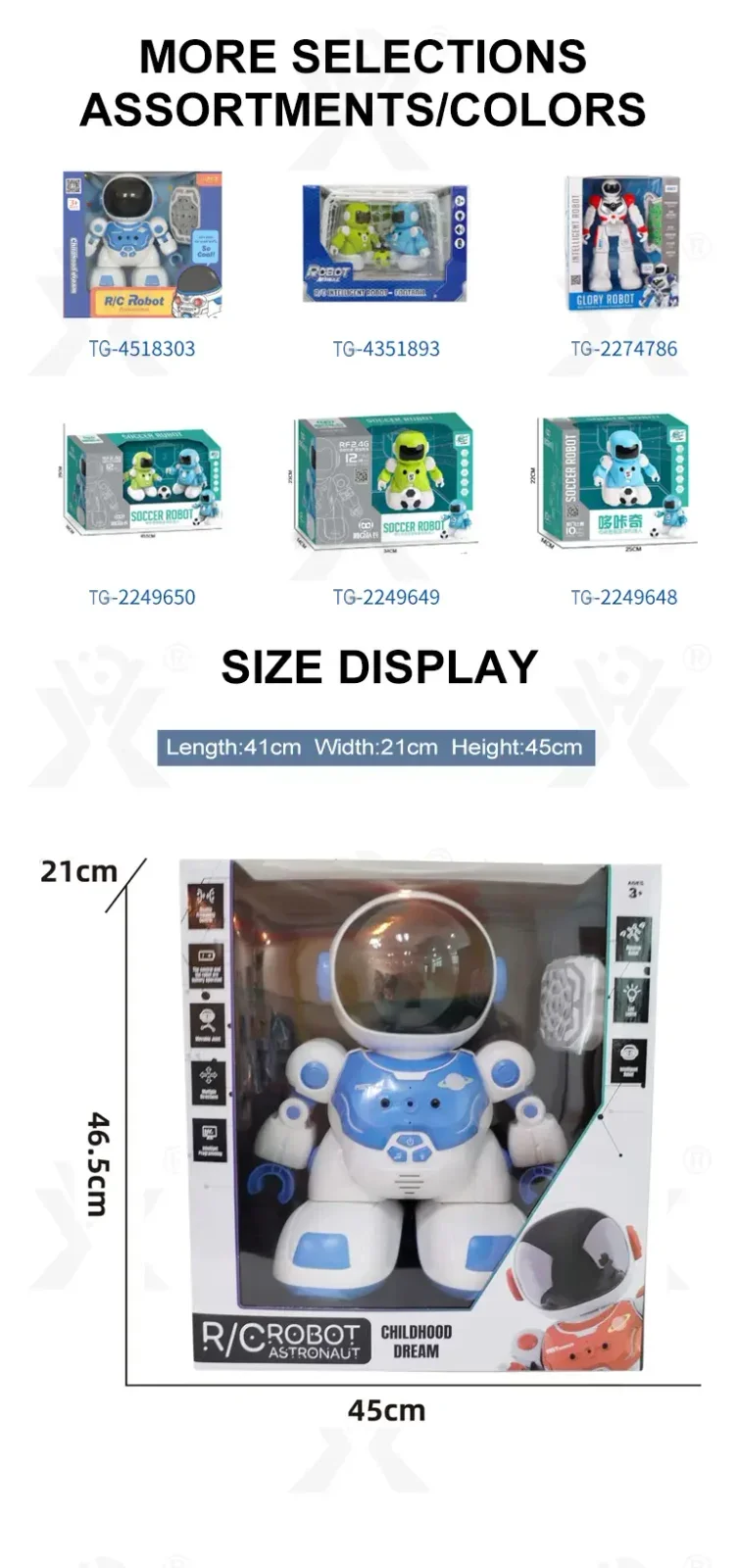 Remote Control Intelligent Companion Robot Toy (TG4504502) — product detail panel 8