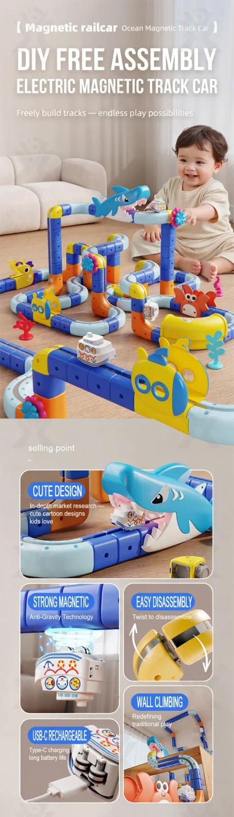 Bulk Magnetic Car Building Block, STEM Toy Factory Supply (TG5135204) — product detail panel 1