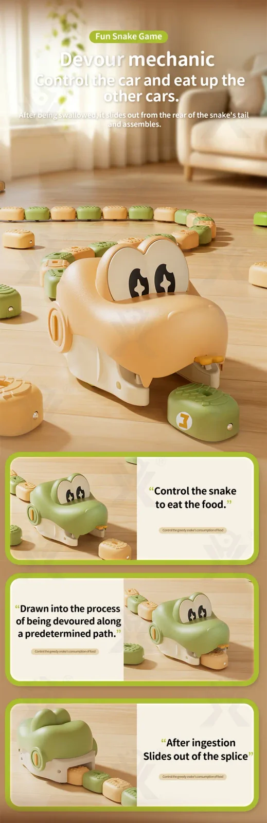 Magnetic Snake Game Toy, Remote Control Eating Snake Toys with Sound and Light-rc animal toys (TG5324397) — product detail panel 2