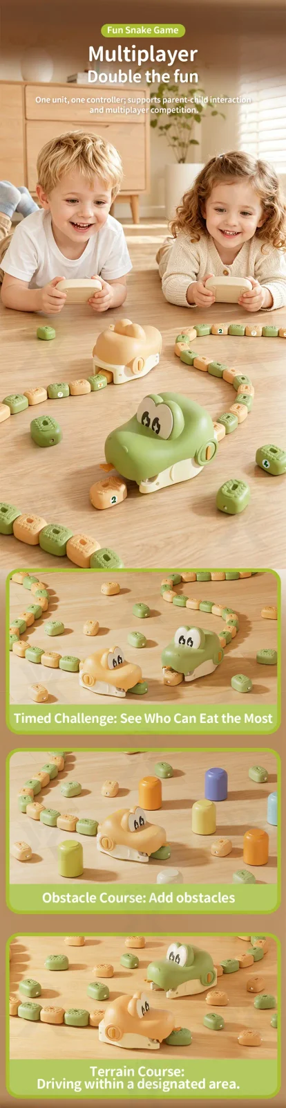 Magnetic Snake Game Toy, Remote Control Eating Snake Toys with Sound and Light-rc animal toys (TG5324397) — product detail panel 3