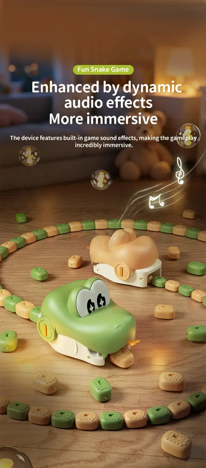 Magnetic Snake Game Toy, Remote Control Eating Snake Toys with Sound and Light-rc animal toys (TG5324397) — product detail panel 5