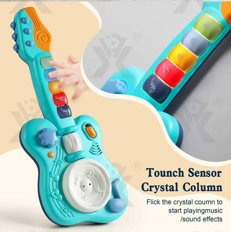 Kids’ Guitar Toys with LED Lights & Sound, Interactive Early Learning Supply (TG4143276) — product detail panel 7