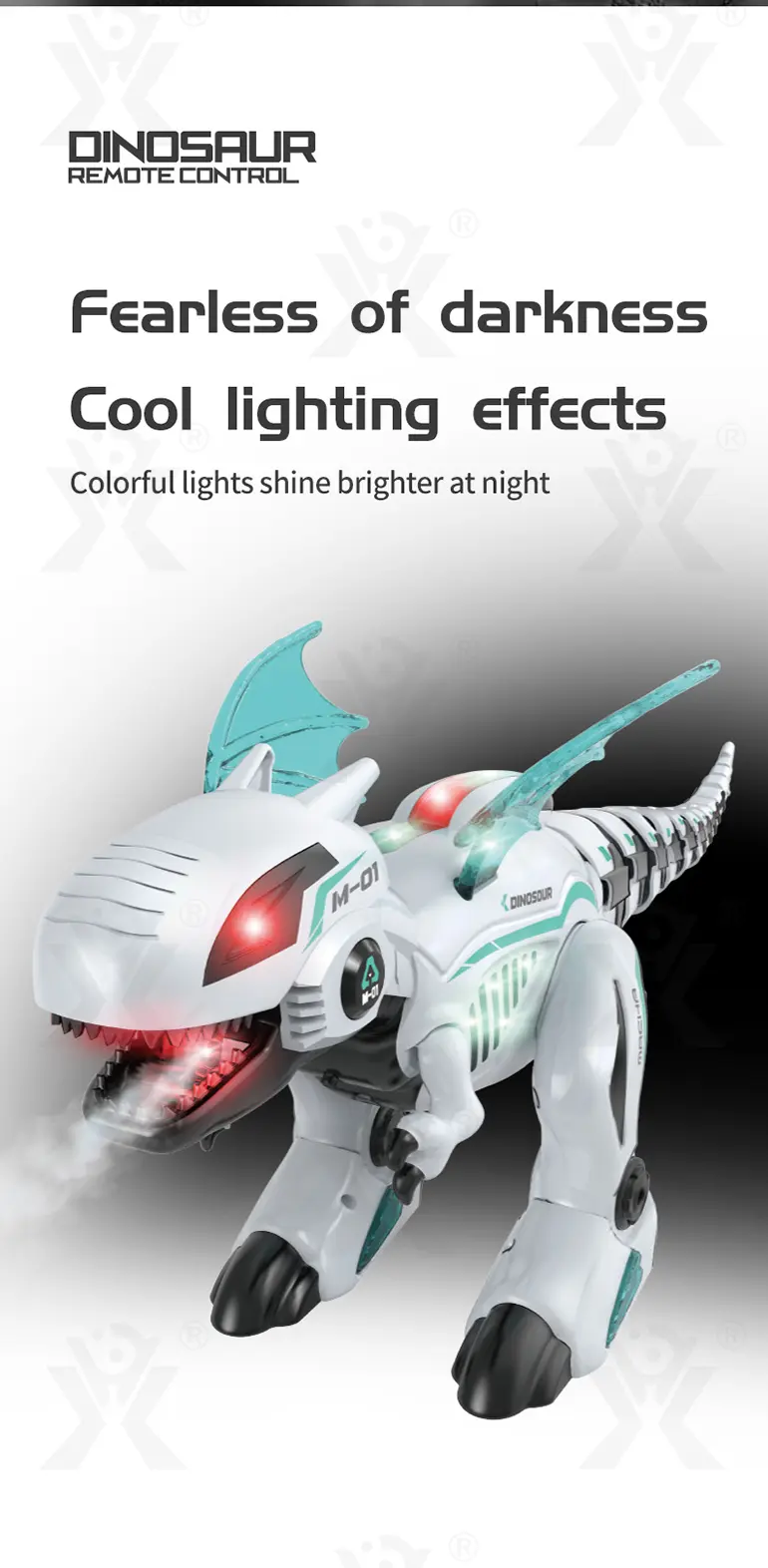 RC Multi-functional Robot Dinosaur Toy with Smoke (TG5003514) — product detail panel 5