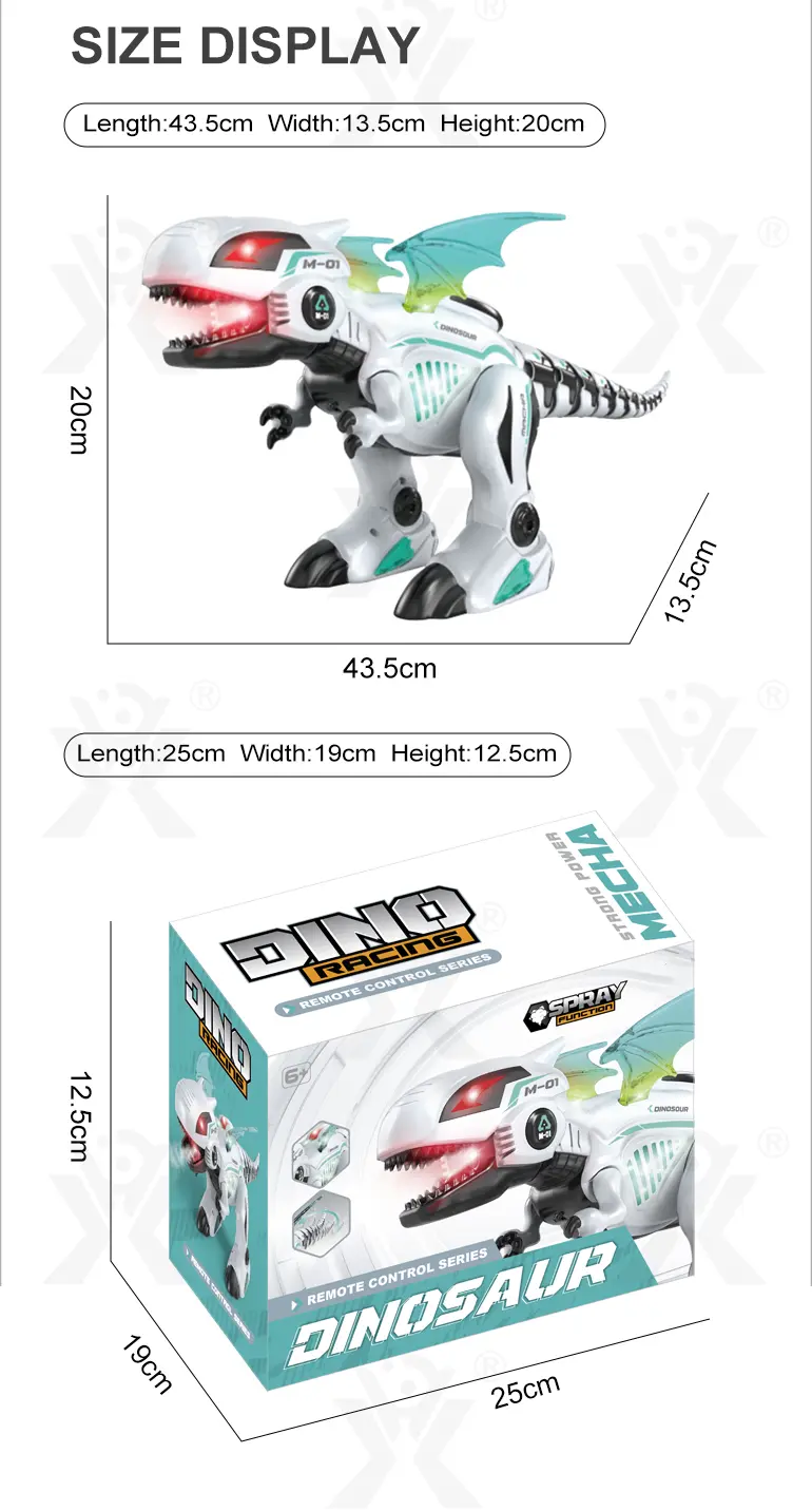 RC Multi-functional Robot Dinosaur Toy with Smoke (TG5003514) — product detail panel 9