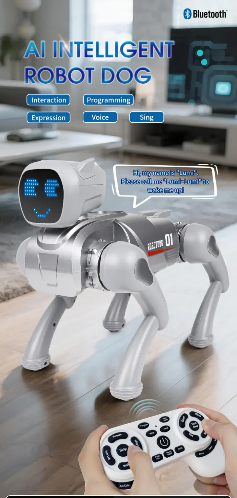 RC Smart Robot Dog Toy with Voice & App Control (TG5105410) — product detail panel 1