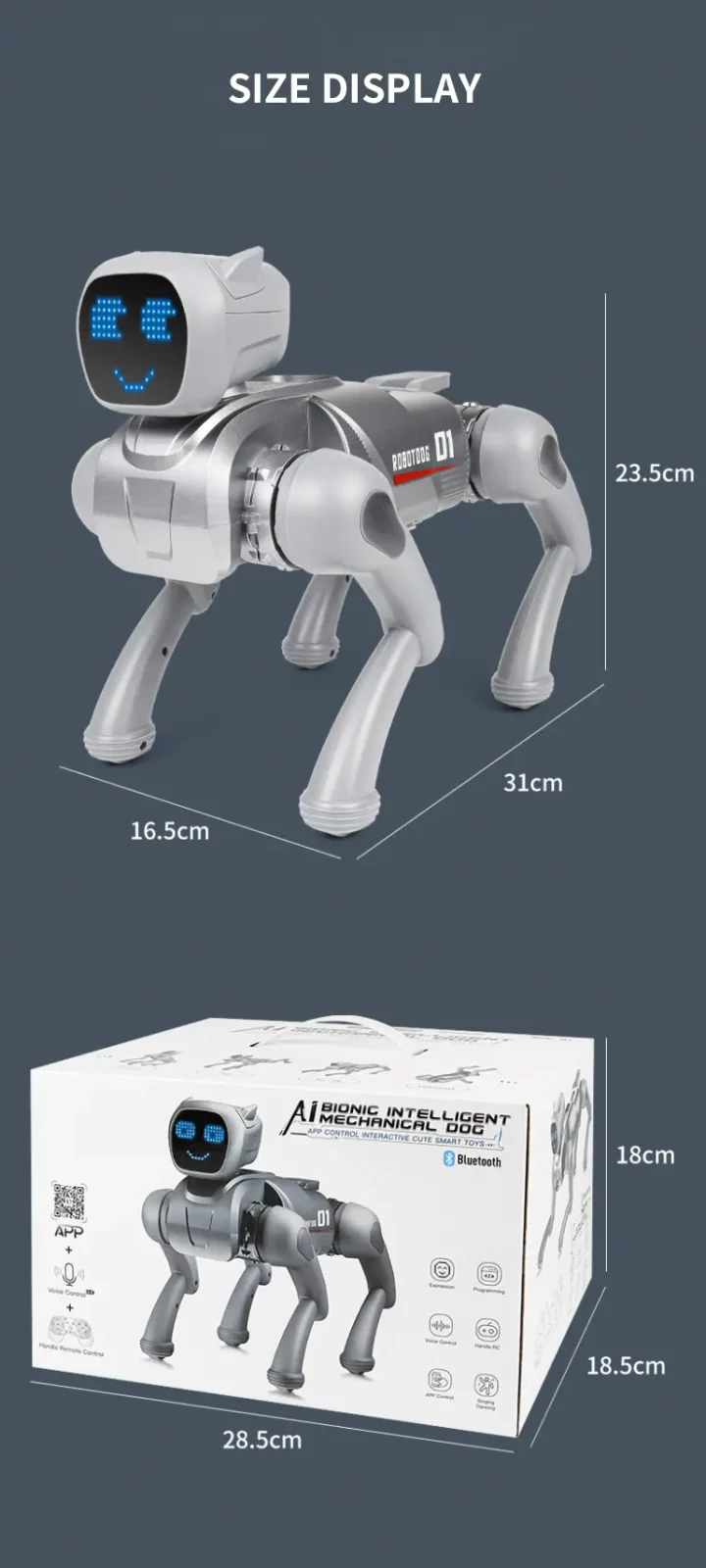 RC Smart Robot Dog Toy with Voice & App Control (TG5105410) — product detail panel 14
