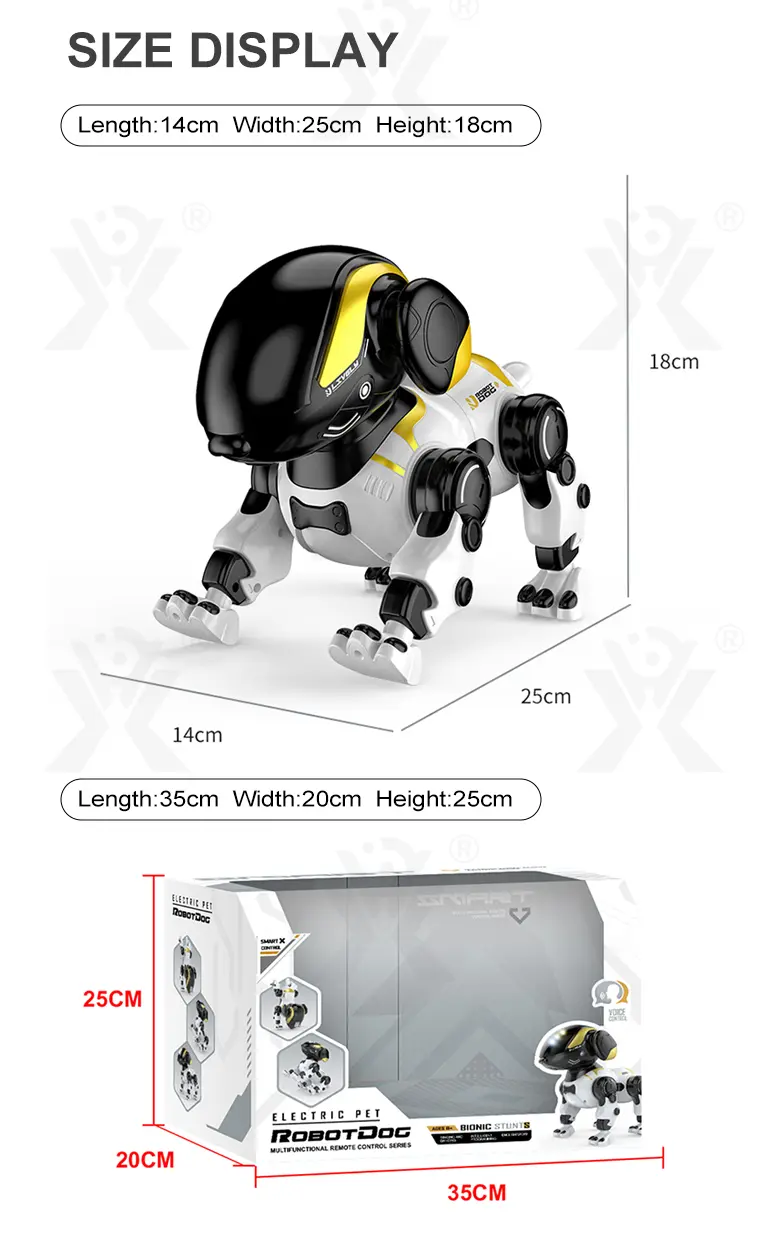 Smart Robot Dog Toy with Voice Control, Remote Control, LED Eyes, Multi-Function Interactive Pet (TG5312892) — product detail panel 11