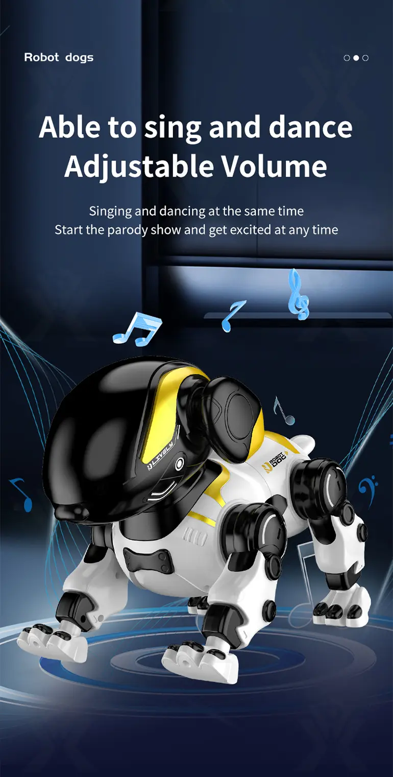 Smart Robot Dog Toy with Voice Control, Remote Control, LED Eyes, Multi-Function Interactive Pet (TG5312892) — product detail panel 6