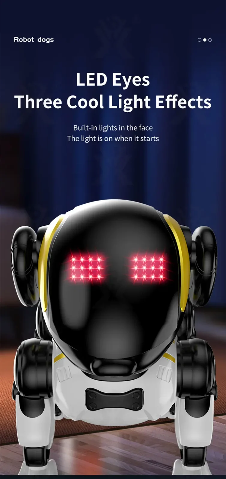 Smart Robot Dog Toy with Voice Control, Remote Control, LED Eyes, Multi-Function Interactive Pet (TG5312892) — product detail panel 7
