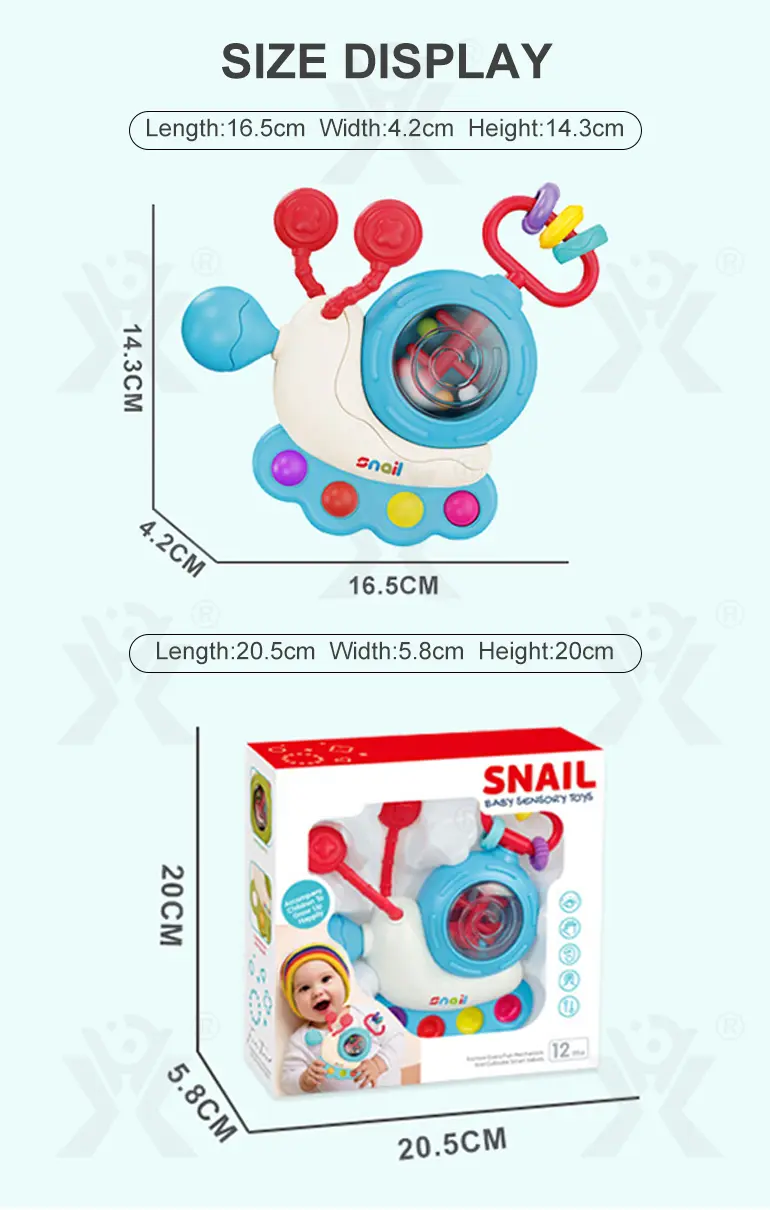 Snail Sensory Toys, Round-Edge Design (TG4834655) — product detail panel 8