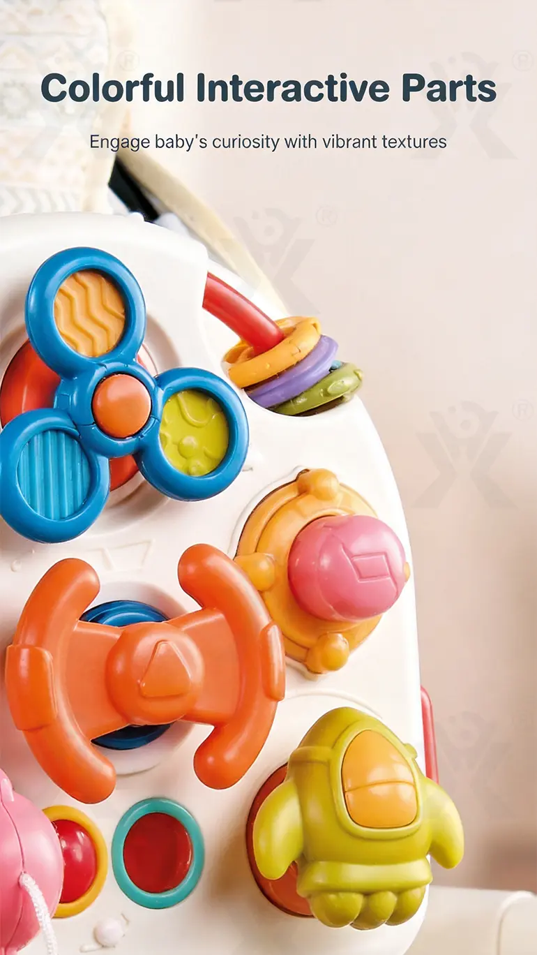 Montessori Busy Board Toys, Spinning, Sliding & Fine Motor Skill Activities Learning Toy (TG5167837) — product detail panel 7