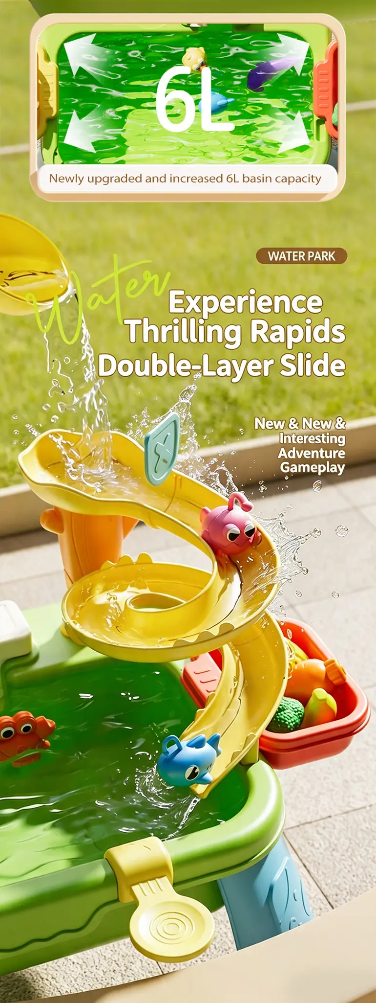 Water Table Toy, Children’s Play Sink Supply (TG5241956) — product detail panel 6