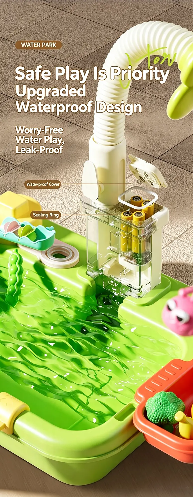 Water Table Toy, Children’s Play Sink Supply (TG5241956) — product detail panel 9
