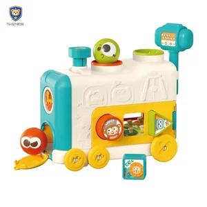 6-in-1 Multi-Function Activity Train Toy, Baby Montessori Sensory Toys Supply