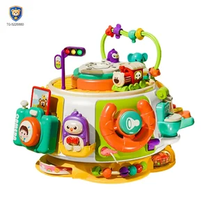 10-in-1 Activity Cube Toys, Educational Rotating Activity Busy Box Toy