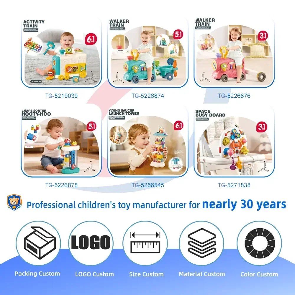 10-in-1 Activity Cube Toys, Educational Rotating Activity Busy Box Toy — product view 4