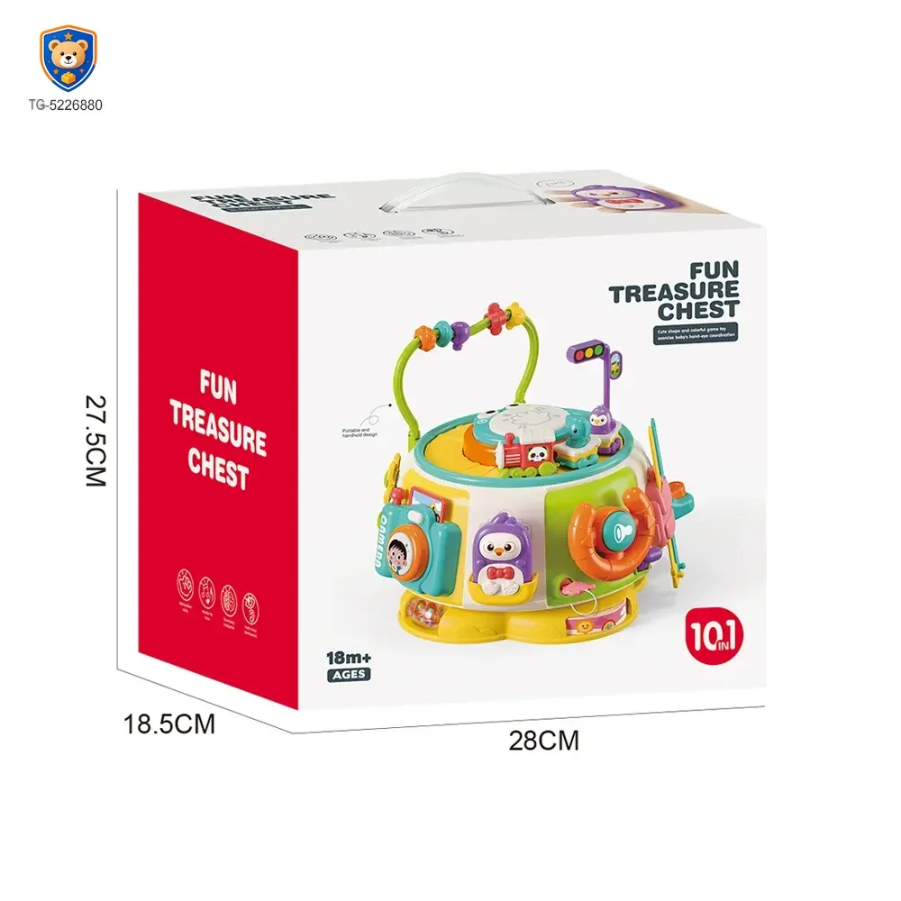 10-in-1 Activity Cube Toys, Educational Rotating Activity Busy Box Toy — product view 5