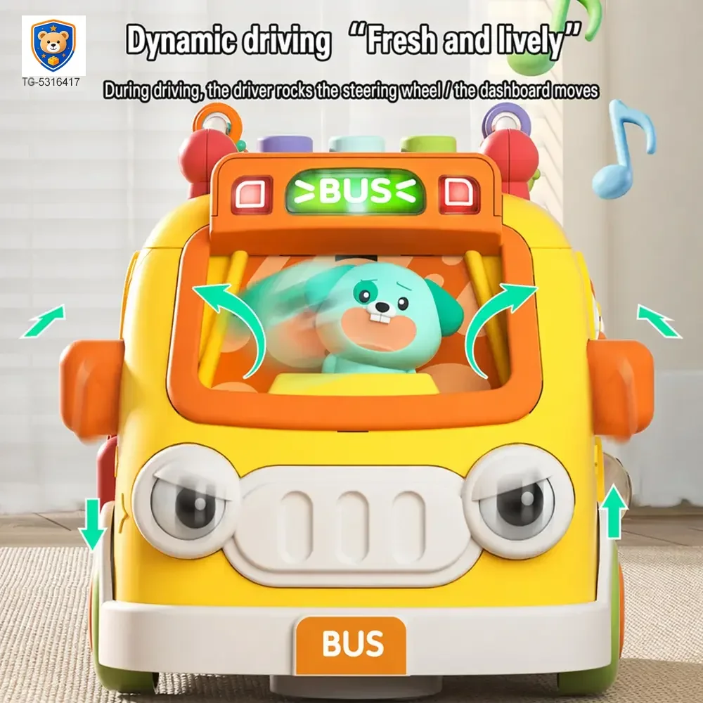 Activity Shape Sorting Bus, Educational Baby Musical Toy — product view 2