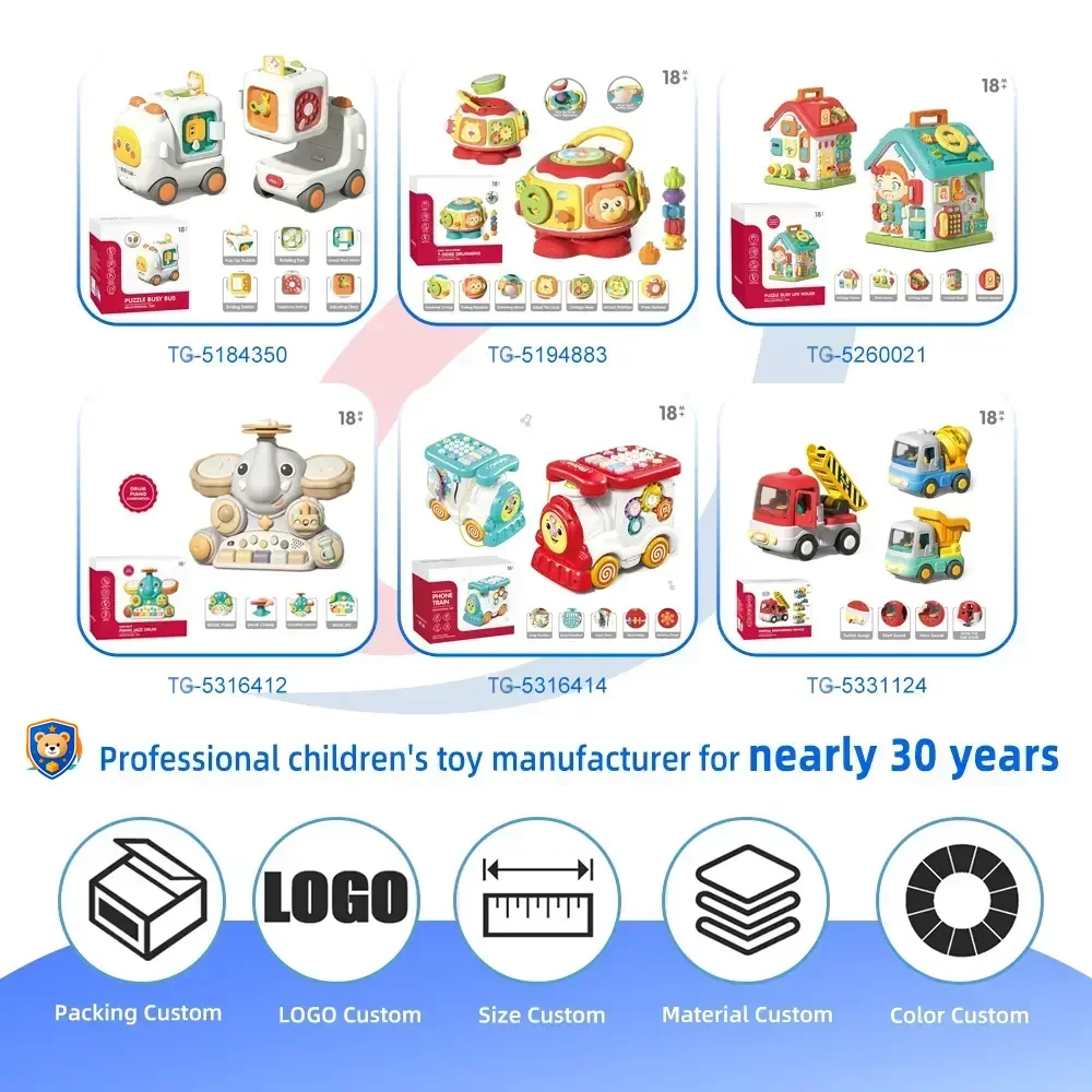 Activity Shape Sorting Bus, Educational Baby Musical Toy — product view 4