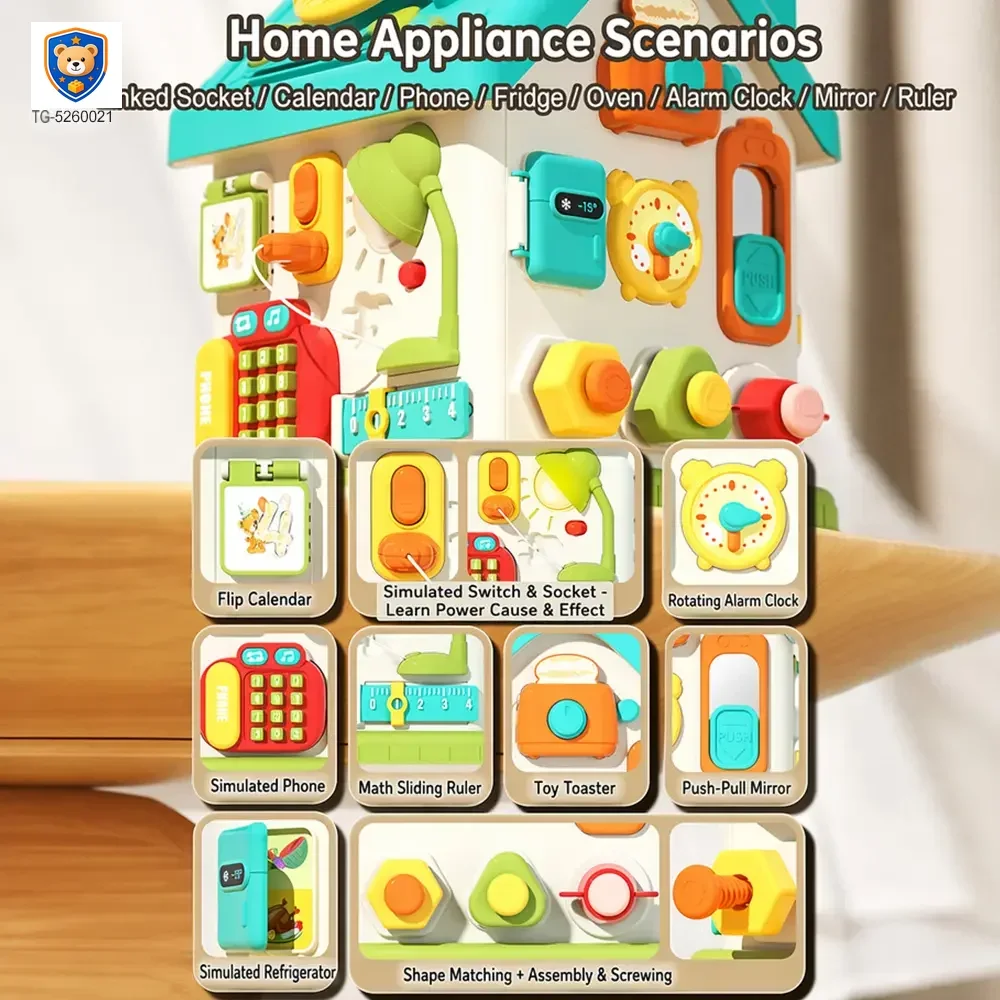 Montessori Busy House Activity Toy for Toddler — product view 2