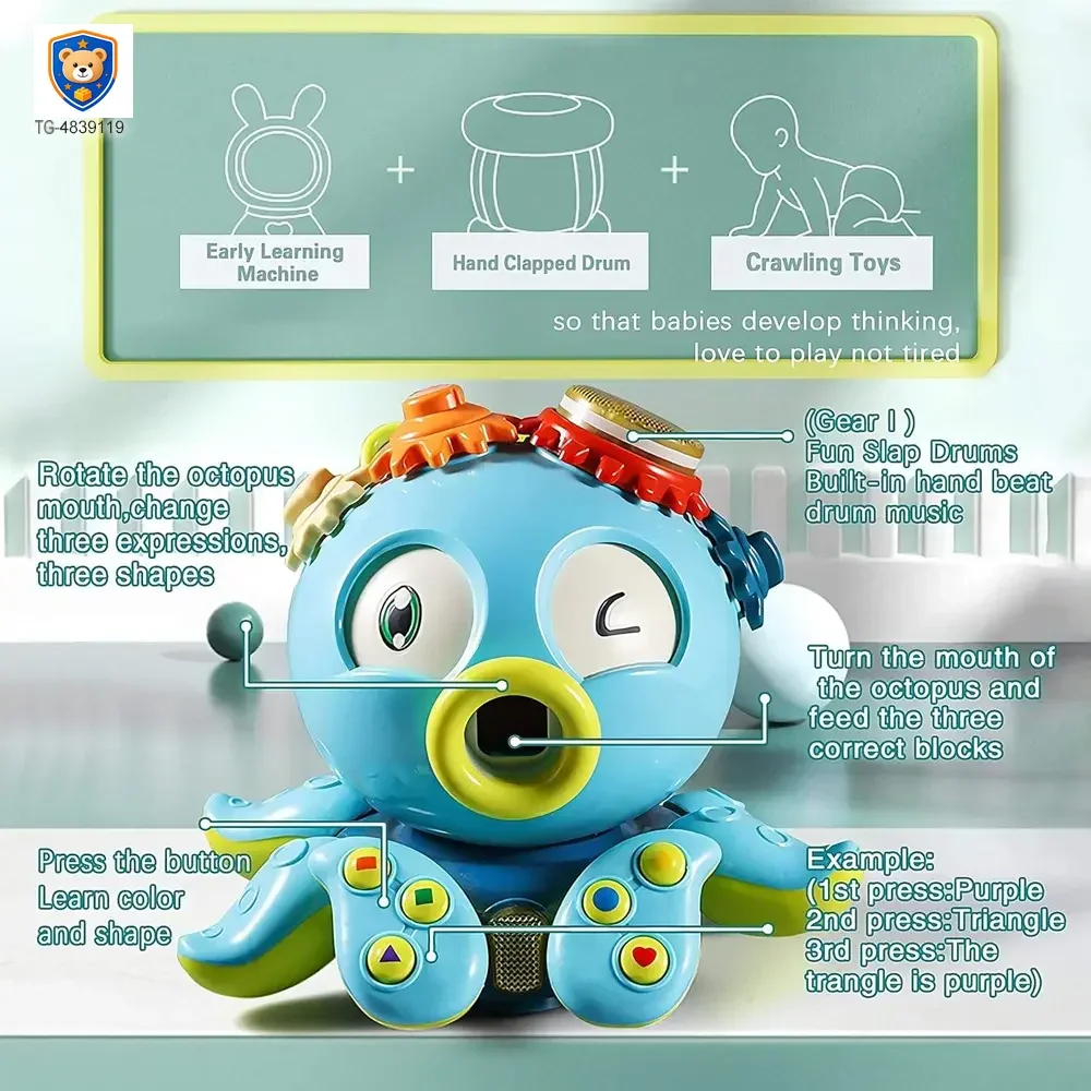 Crawling Octopus Toy For Early Learning — product view 6