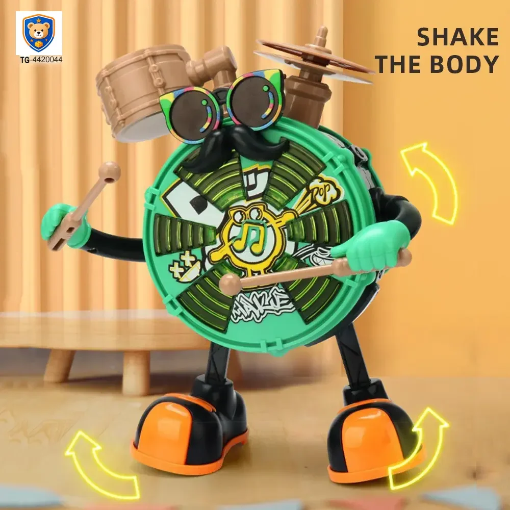 Baby Dancing Drum Instrument Electric Music Robot Toy — product view 2