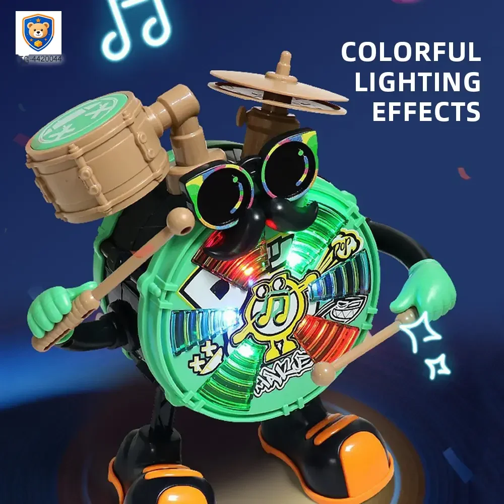 Baby Dancing Drum Instrument Electric Music Robot Toy — product view 3