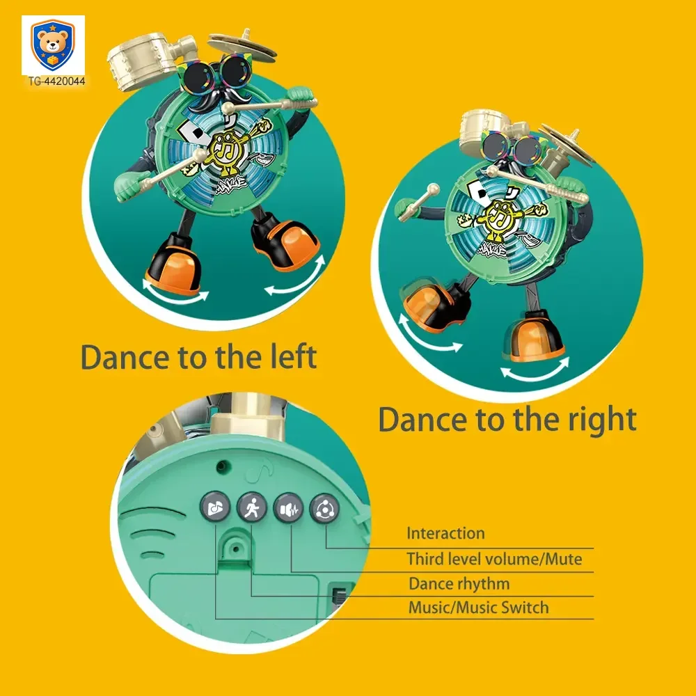 Baby Dancing Drum Instrument Electric Music Robot Toy — product view 5