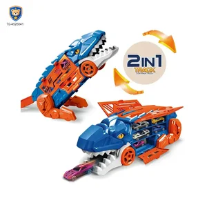 Dinosaur Alloy Catapult Toy with 6 Die-Cast Cars