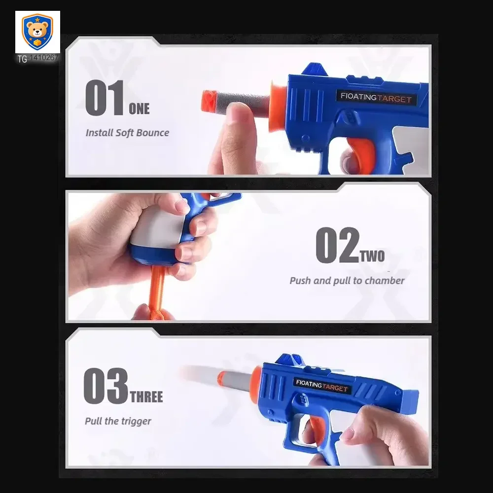 Floating Target Shooting Toy, Foam Ball Launcher Gun — product view 2