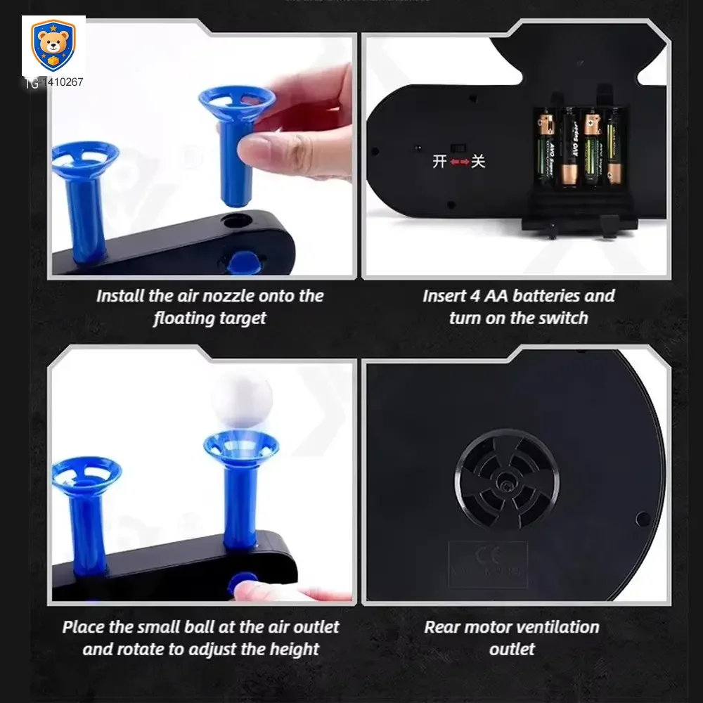 Floating Target Shooting Toy, Foam Ball Launcher Gun — product view 4