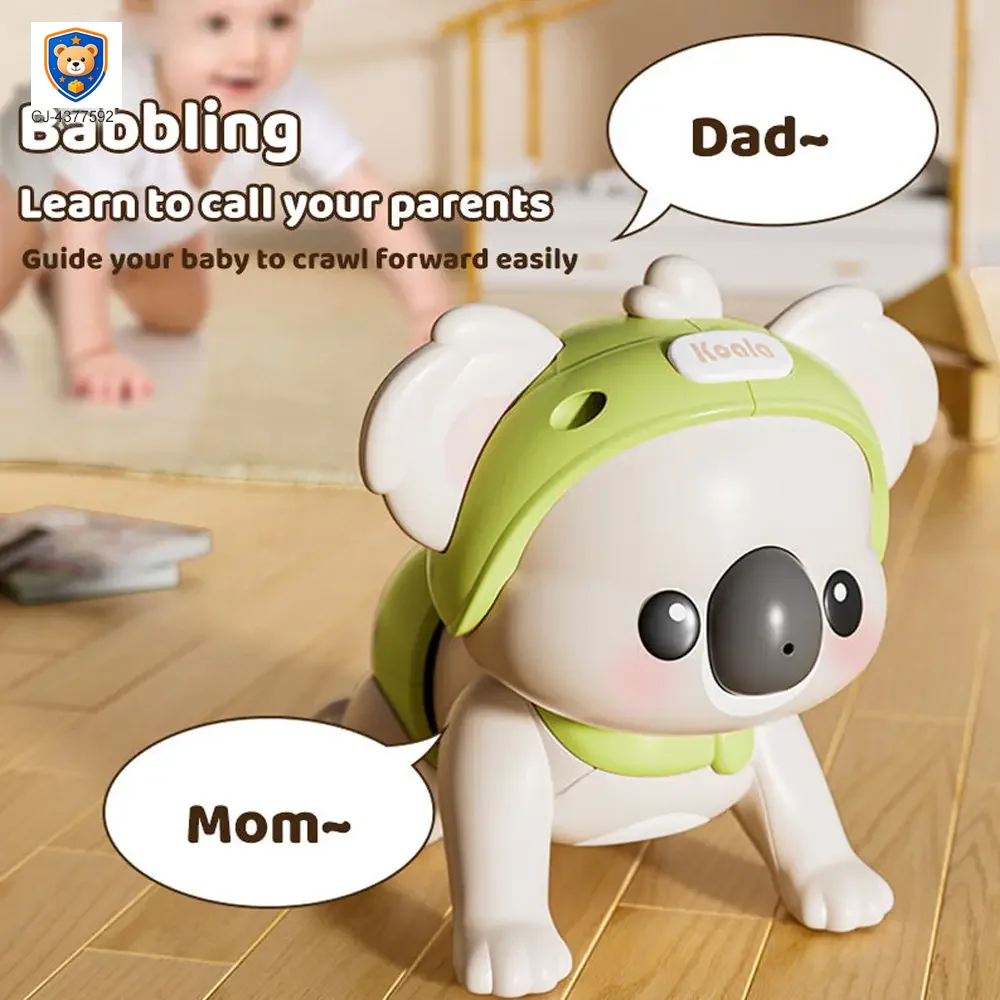Musical Koala Baby Crawling Toy, Infant Tummy Time Development Learning — product view 2