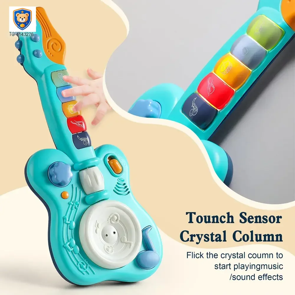 Kids’ Guitar Toys with LED Lights & Sound, Interactive Early Learning Supply — product view 5