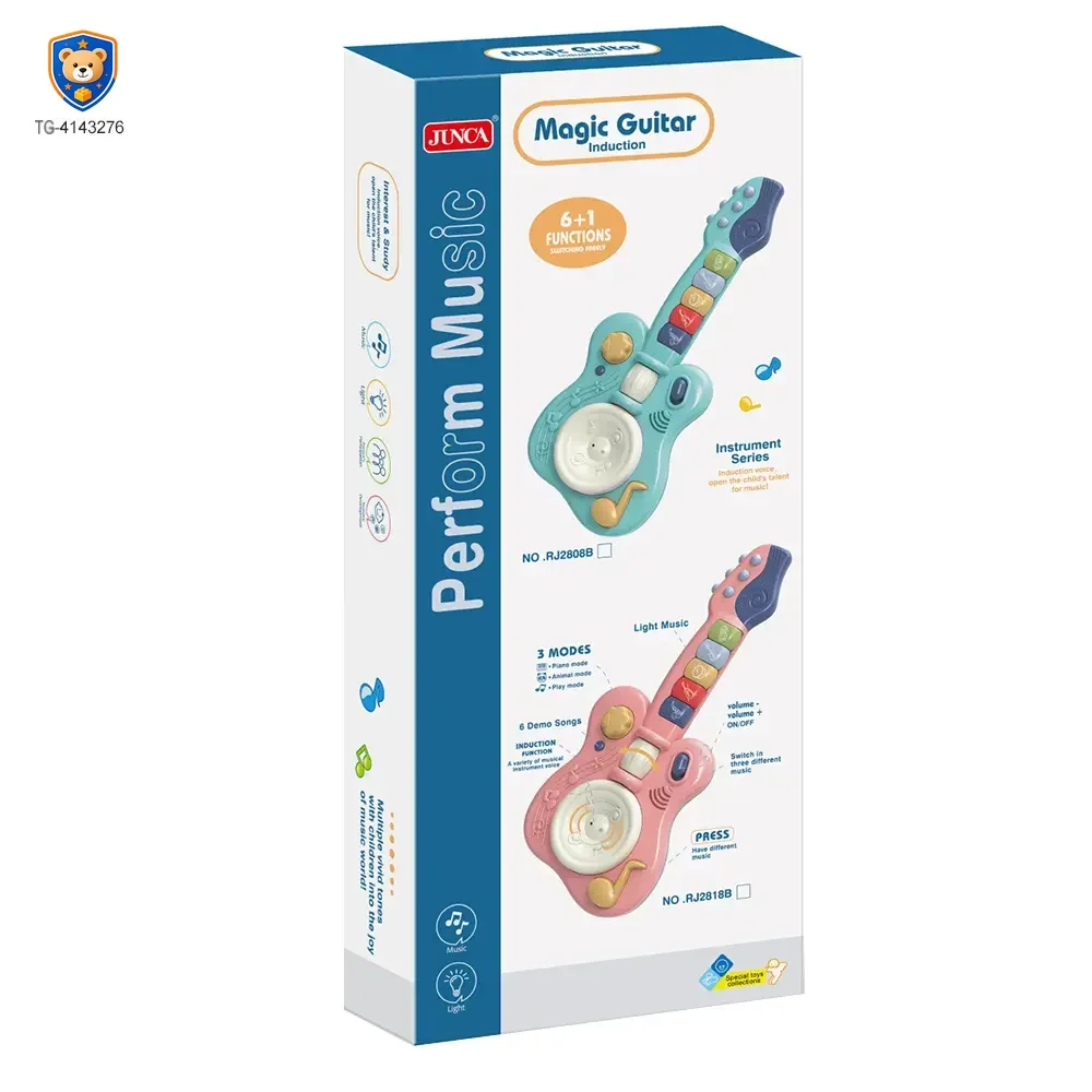 Kids’ Guitar Toys with LED Lights & Sound, Interactive Early Learning Supply — product view 6