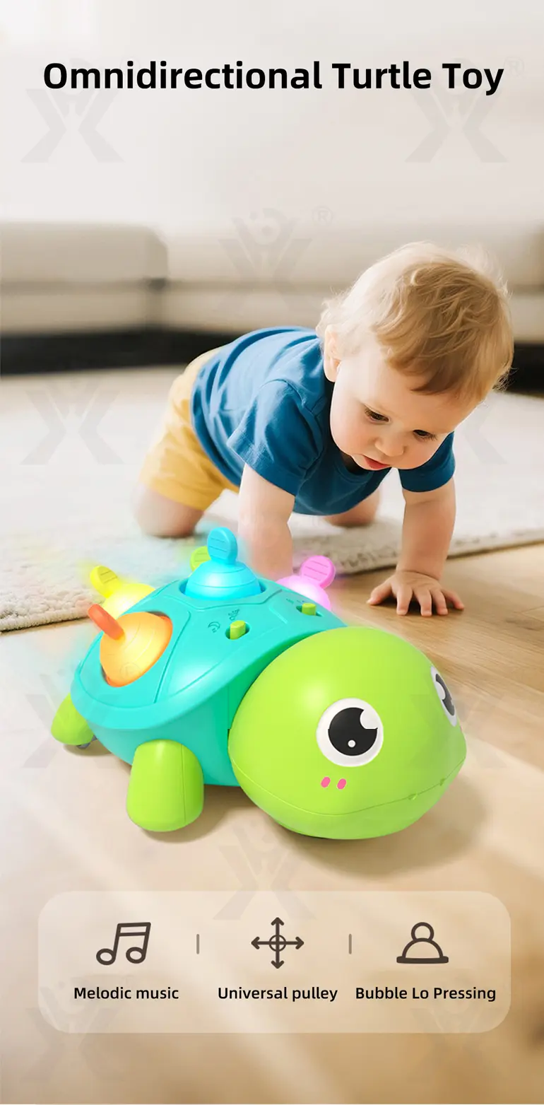 Crawling Turtle, Child-Safe Silicone (TG5006485) — product detail panel 1