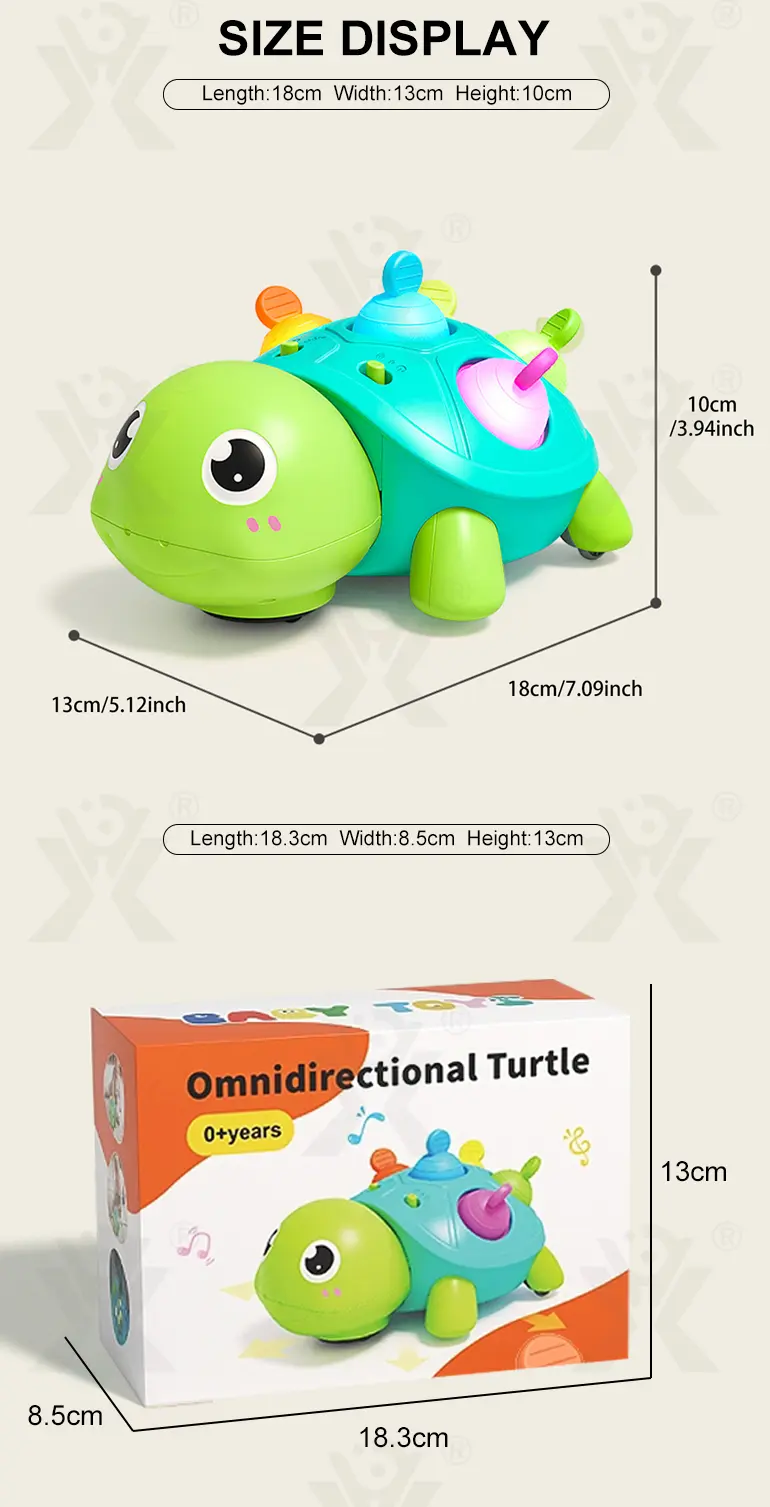 Crawling Turtle, Child-Safe Silicone (TG5006485) — product detail panel 6