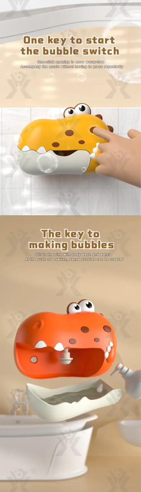 Dinosaur Bath Bubble Machine (TG4977404) — product detail panel 2