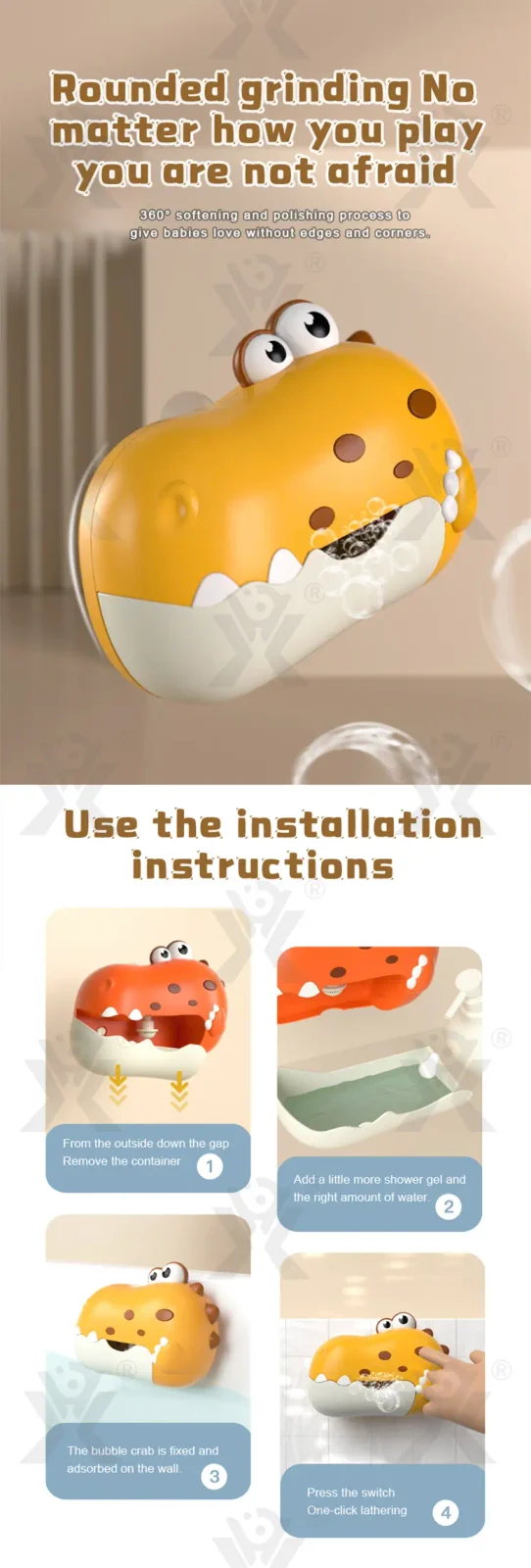 Dinosaur Bath Bubble Machine (TG4977404) — product detail panel 4
