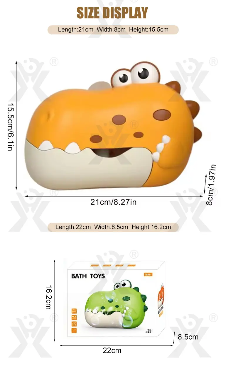 Dinosaur Bath Bubble Machine (TG4977404) — product detail panel 7