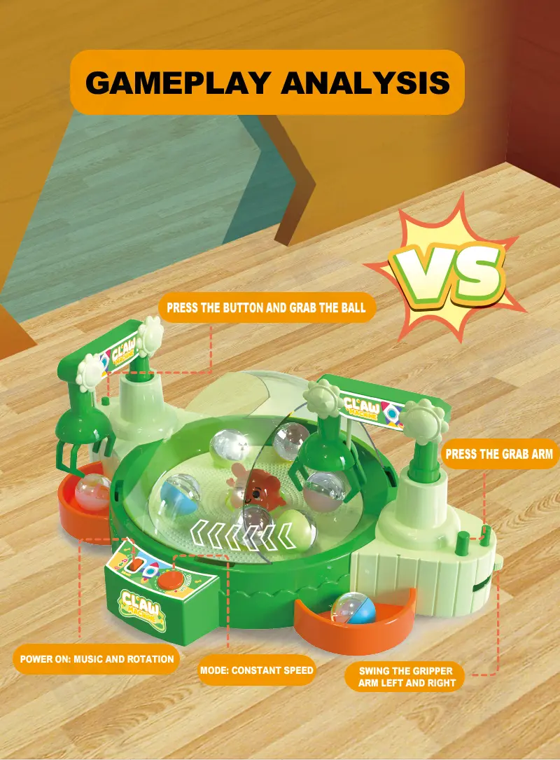 Interactive Claw Machine Toy, Music Lights Effect (TG4843562) — product detail panel 2