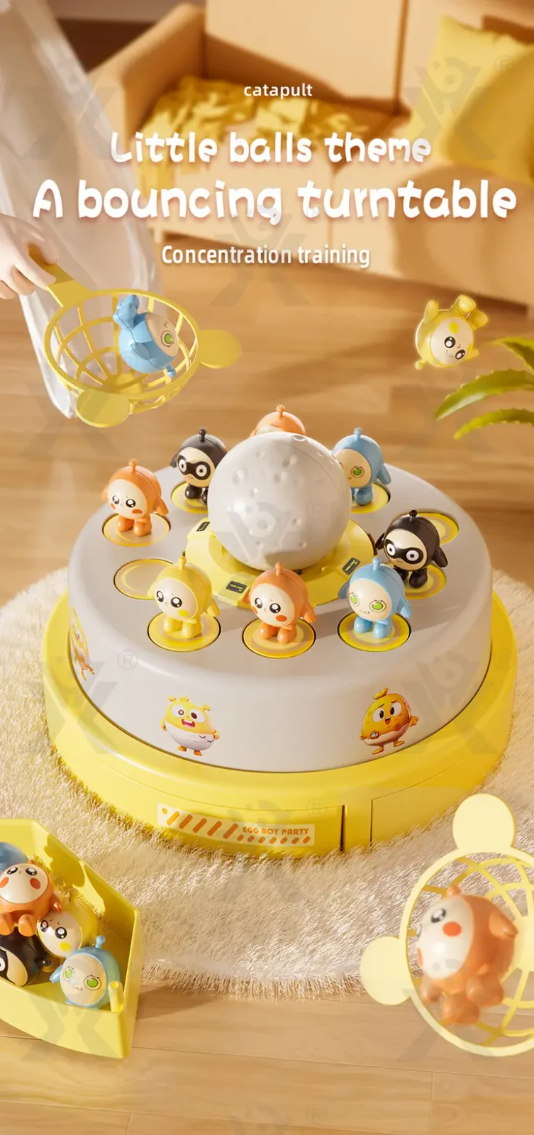 Bouncing and Catching Game Toy, Egg Party Theme (TG4377590) — product detail panel 1