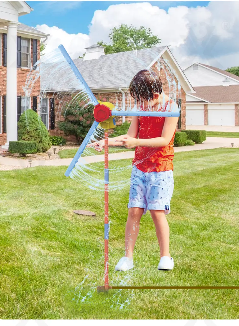 Windmill Water Sprinkler Toy, 360° Rotating Water Spray, Simple Hose Connection- Water Toys (TG4540900) — product detail panel 2