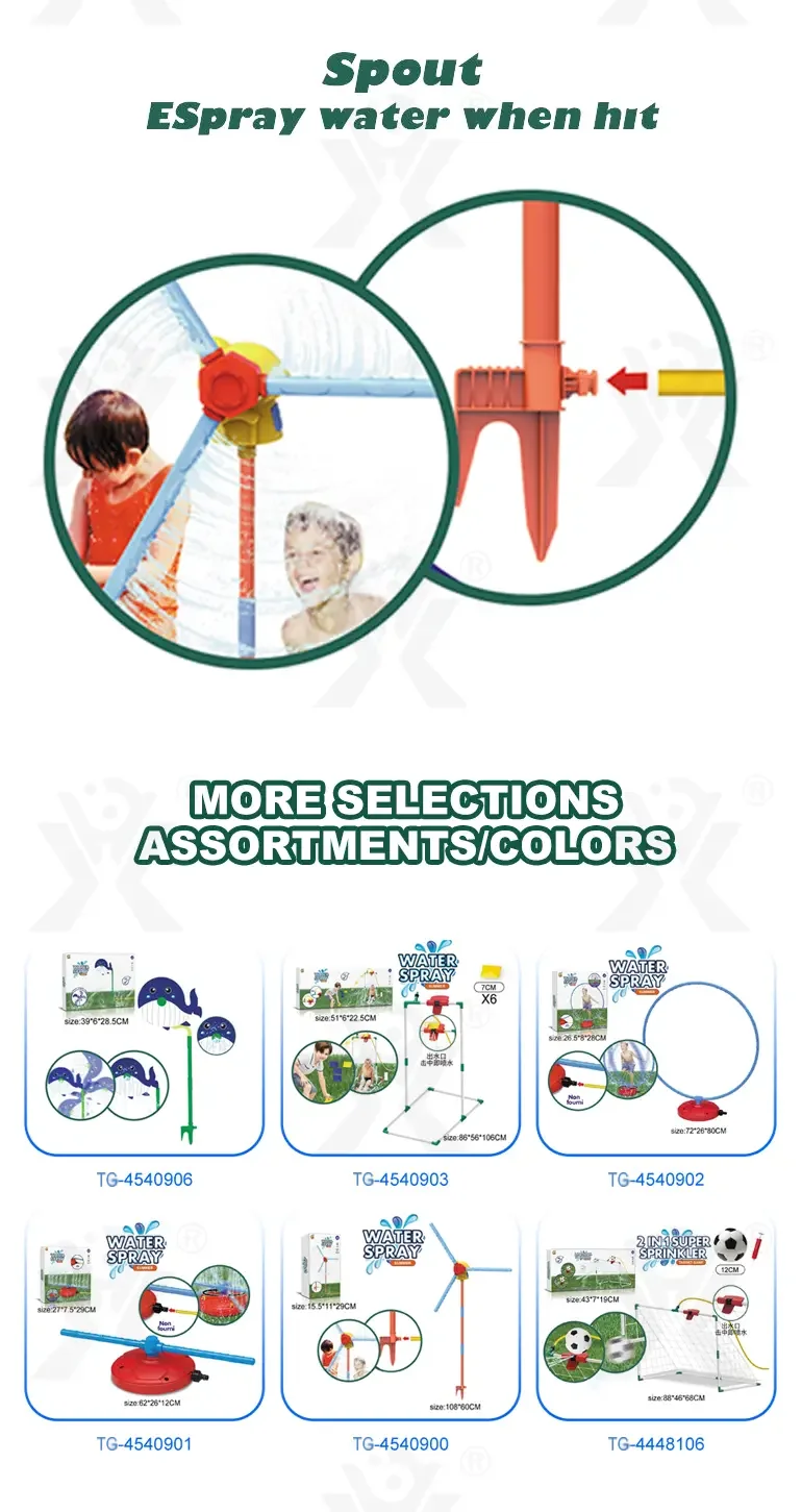 Windmill Water Sprinkler Toy, 360° Rotating Water Spray, Simple Hose Connection- Water Toys (TG4540900) — product detail panel 3