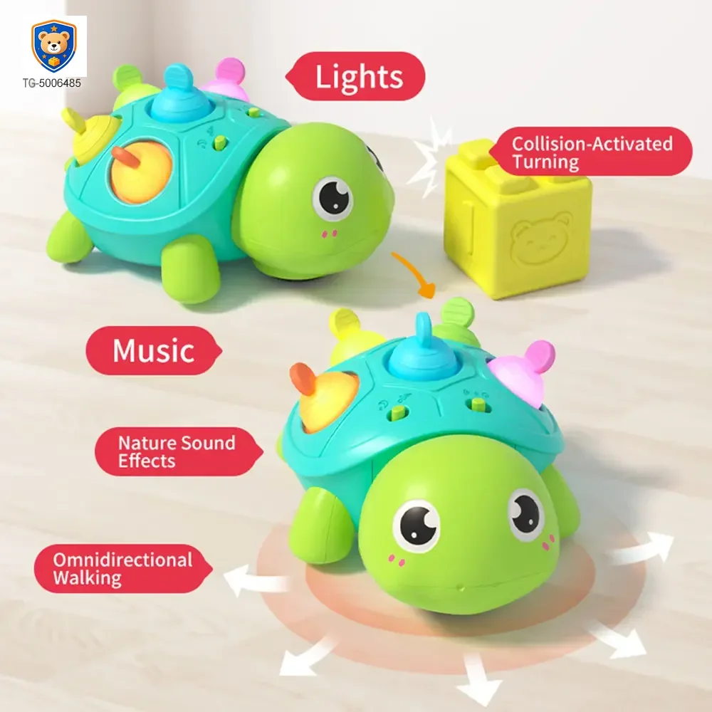 Crawling Turtle, Child-Safe Silicone — product view 4